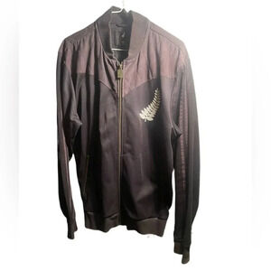 Vintage Adidas “all blacks” deadstock streetwear rugby athletic track jacket L